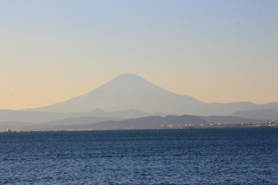 帰りに見えた富士山.JPG